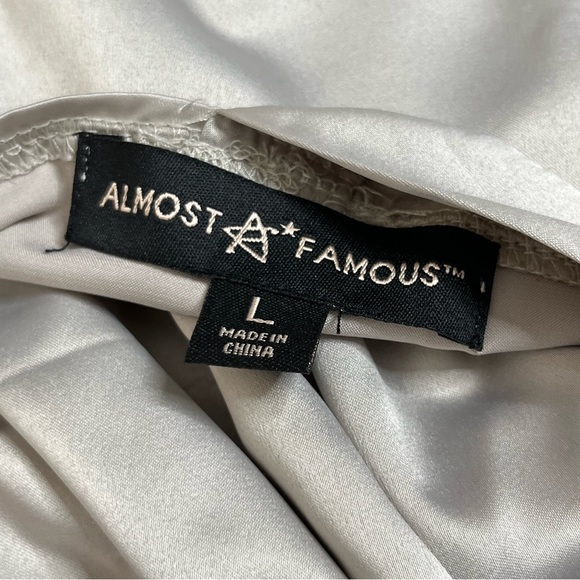 Almost Famous Cropped Satin Corset Top - Picture 7 of 7